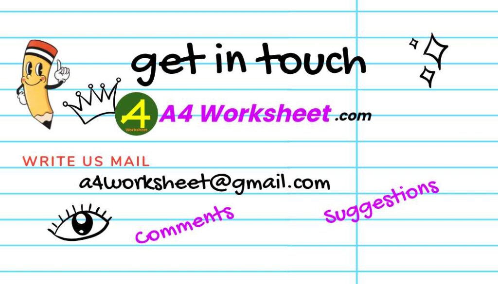 Worksheet Download PDF Printable by a4worksheet.com