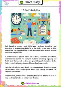 Best 15 short Essay in Enlglish Worksheet PDF Download a4 size