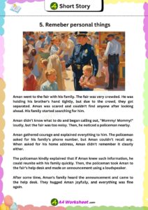 Top 10 Short stories in english for real moral values to print a4 size PDF download Worksheet